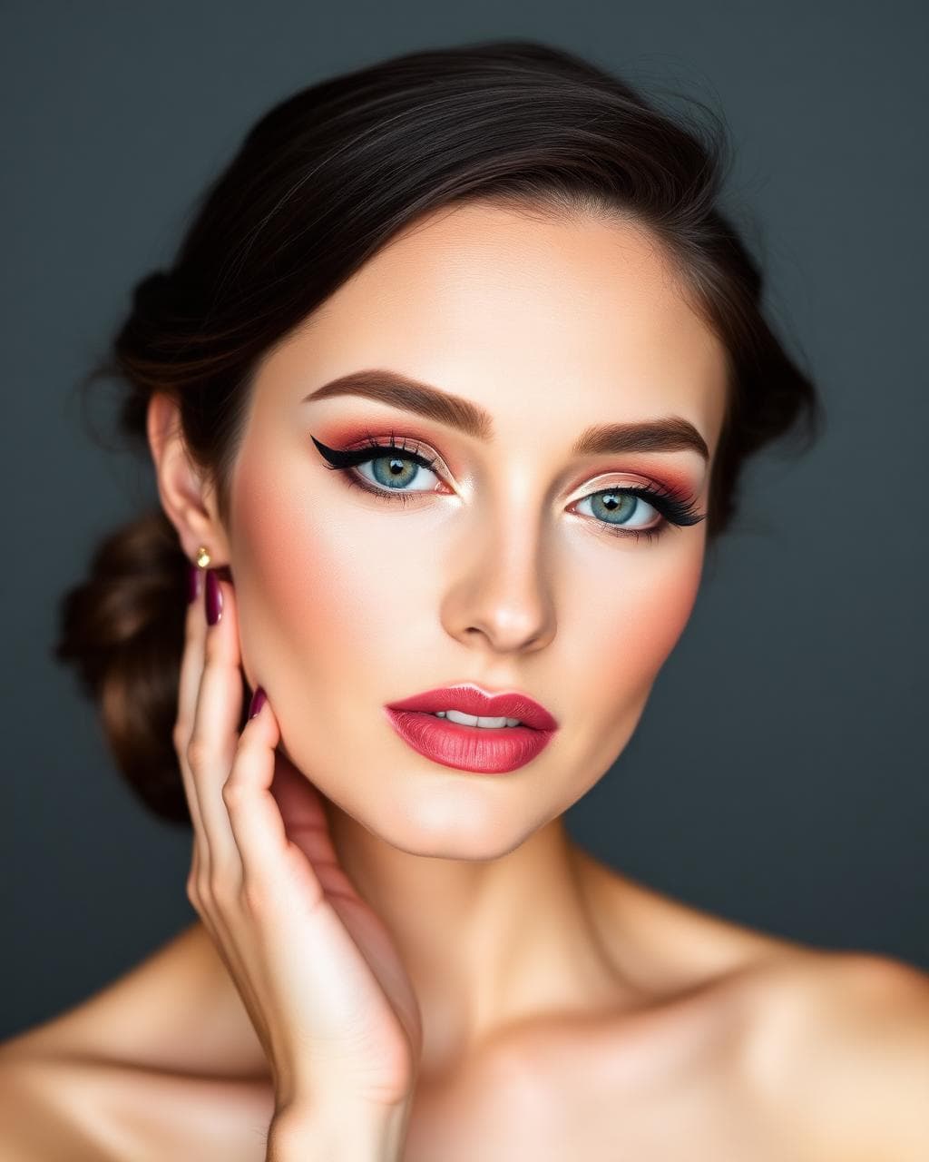 Instagram post — photoshoot makeup